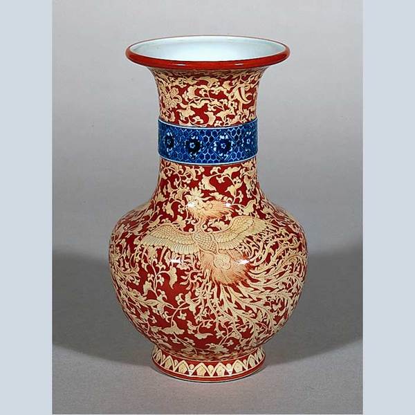 赤絵　花瓶 石川県立美術館